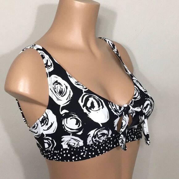 Anne Cole retro floral bikini top. NWT - Picture 7 of 10